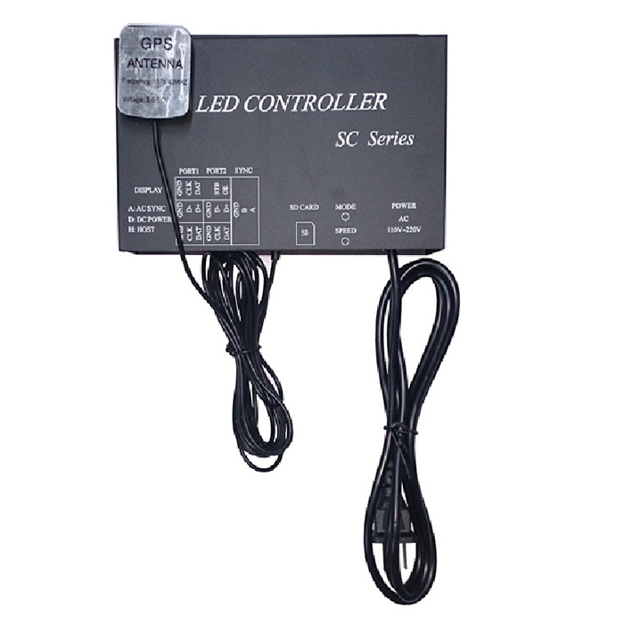 LED Wireless Synchrony, Timing GPS Programmable SD Controller, Double 4096 Pixels Output Ports, Support Addressable Digital LED Lights LED Wireless Synchrony, Timing GPS Programmable SD Controller, Double 4096 Pixels Output Ports, Support Addressable Digital LED Lights